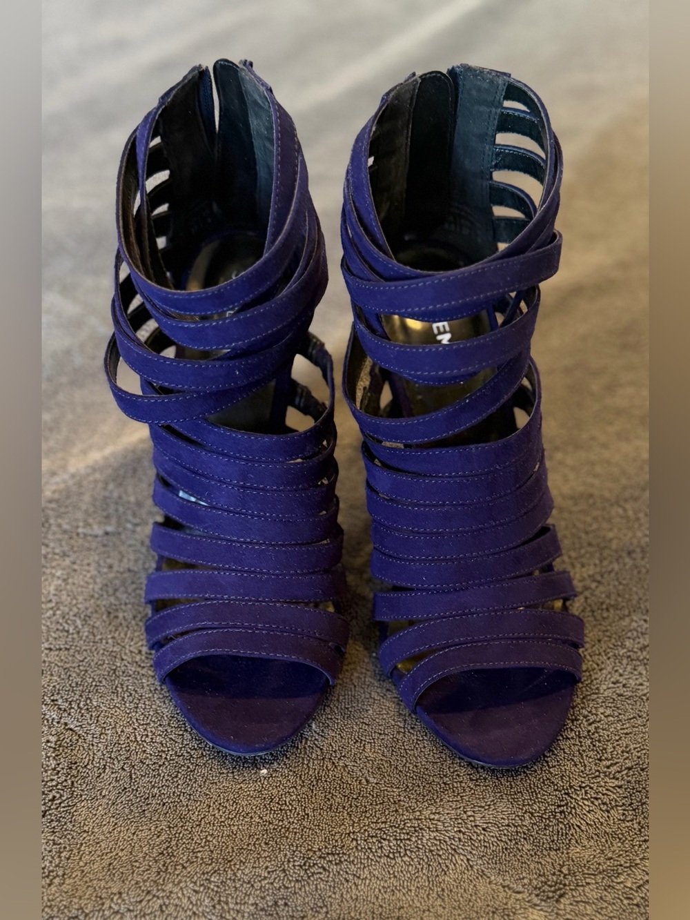 Shoemint Strappy High Heel Sandals in Purple